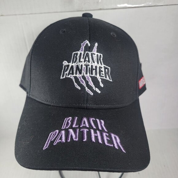 Volvik Marvel Men Black Panther Embroidered Adjustable Baseball Cap - Picture 1 of 6